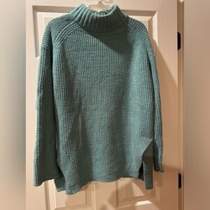 Target A New Day teal long sleeve sweater. EUC tunic style